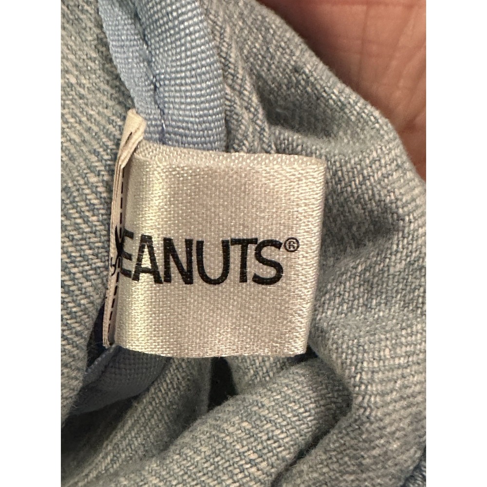 NWOT Peanuts Snoopy Denim Tote/Shopper light Wash Blue 2019 School Work Gym - Picture 11 of 13
